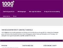 Tablet Screenshot of 1000mojligheter.se